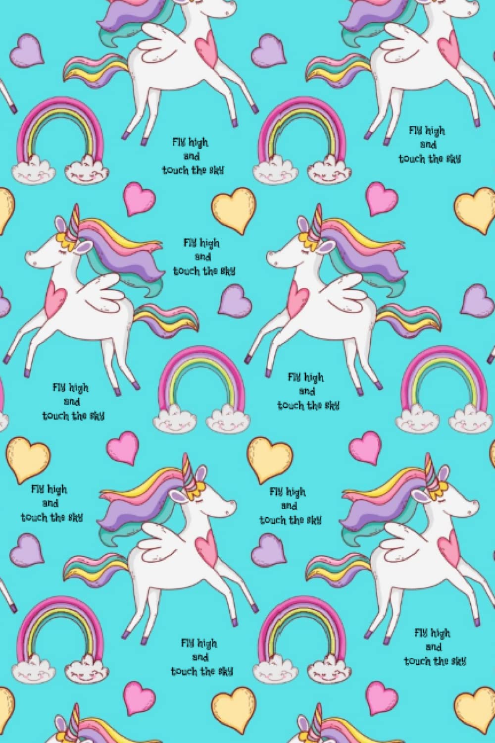 Fly high and touch the sky: Unicorn Notebook