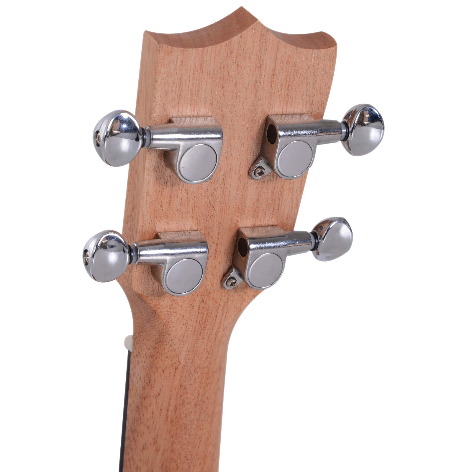 HOMCOM Ukelele 21 Pulgada Ukelele Soprano de Iniciación para Principiantes Ukelele Concierto Hawaiian Cuerdas Aquila de Nylon Material Madera 53x17,5x6,2 cm