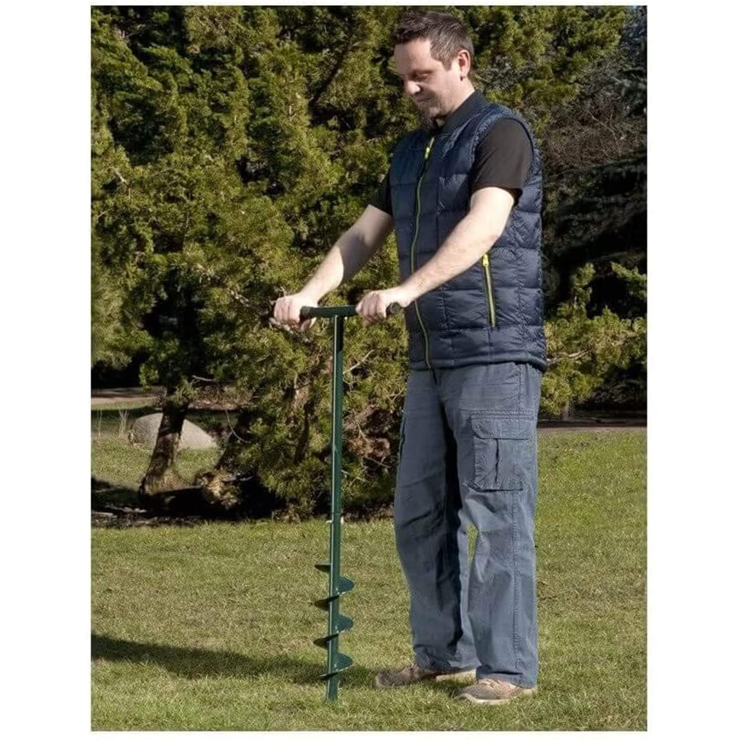 Ribiland PRGB1 Krallenspaten, manuell mit 5 Zähnen, hohe Widerstandsfähigkeit, manuelle Erdbohrer, 100 mm