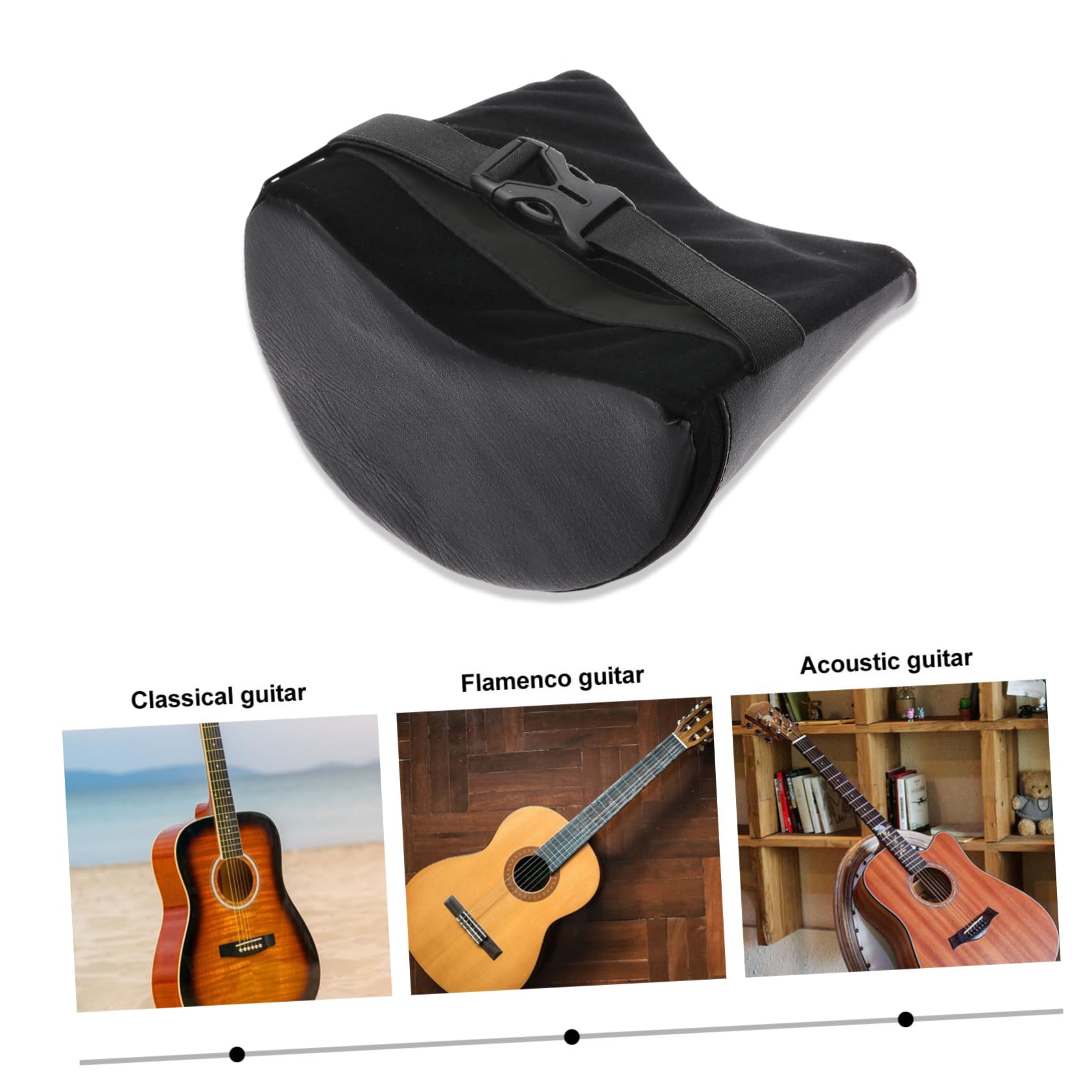 BESTonZON Poggiapiedi Per Chitarra e Flamenco Sgabello Antiscivolo Leggero Con Cuscino Elástico Ergonomico Per Musicisti Strumento Per Comfort e Stabilità