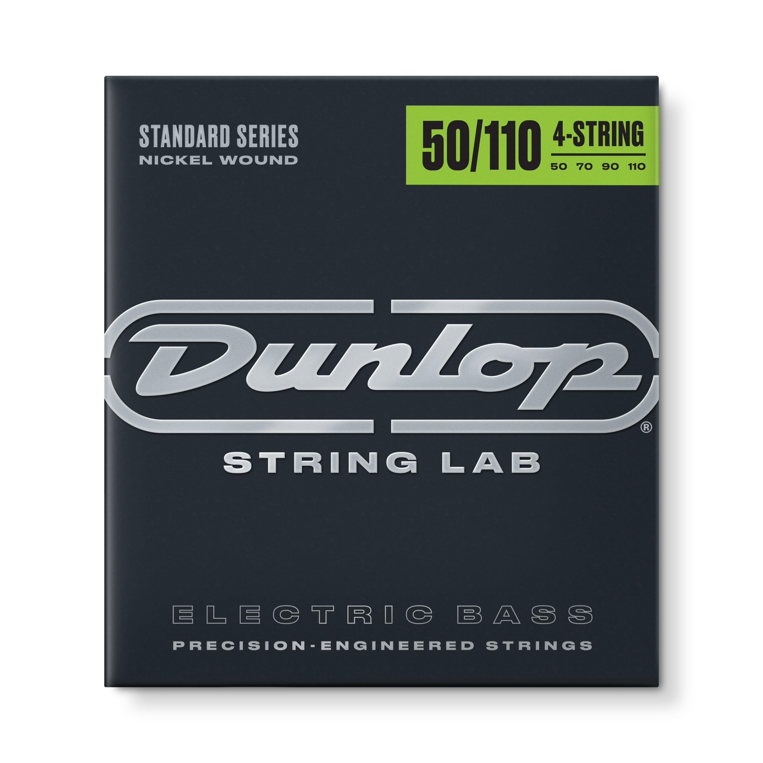 Dunlop DBN50110 Nickel Heavy 4 String 50-110 Stainless Steel Bass Guitar Strings