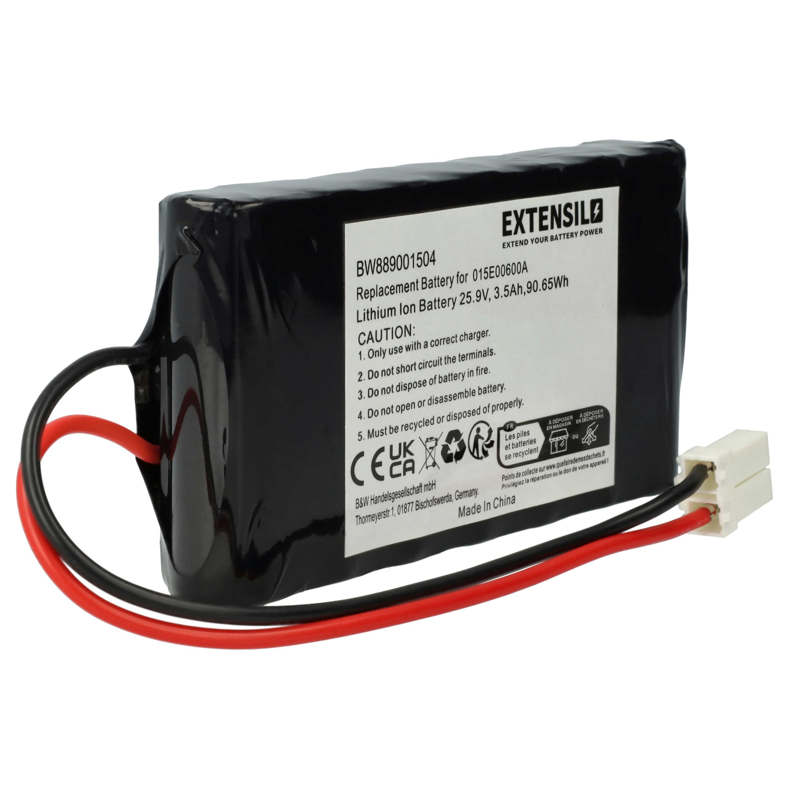 vhbw Zamiennik akumulatora do kosiarki Ambrogio 015E00600A (3500 mAh, 25,9 V, litowo-jonowy)