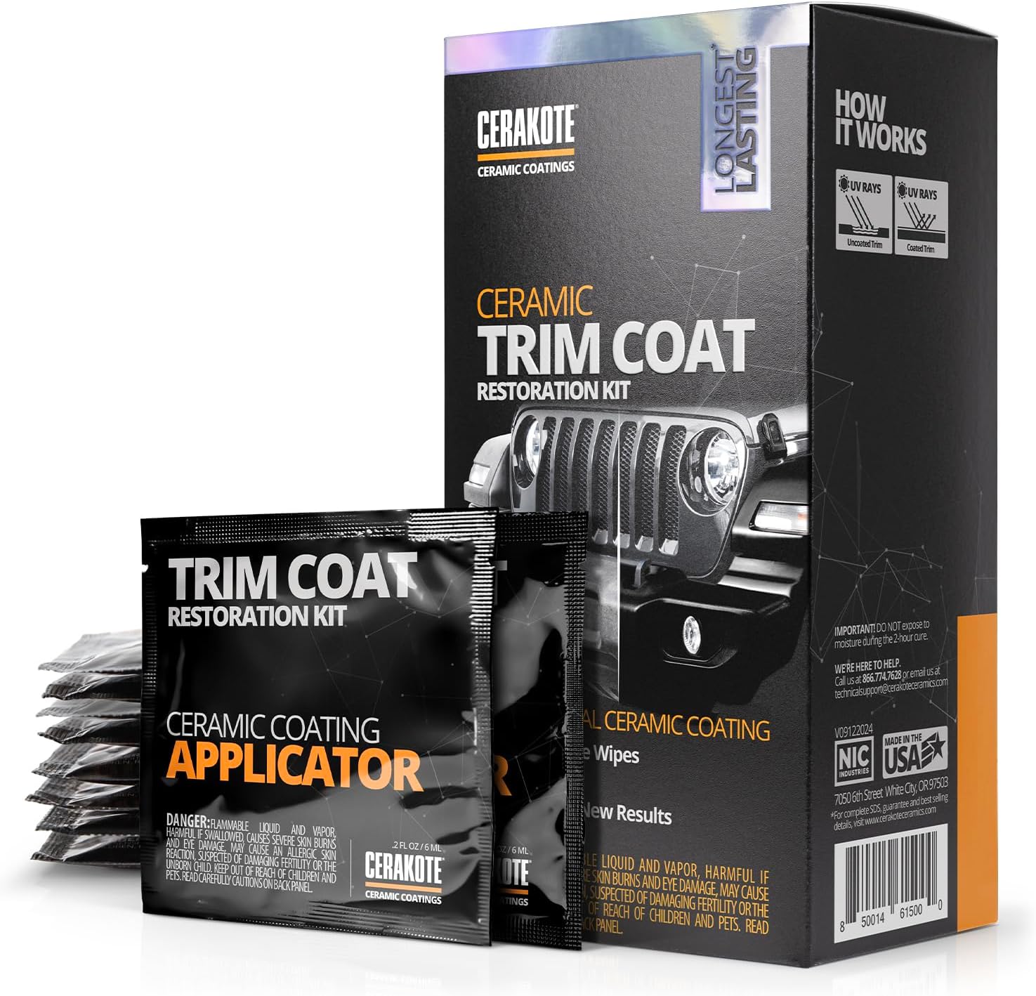 Ceramic Trim Coat Kit - Quick Plastic Trim Restorer - Guaranteed Restoration to Last Over 200 Washes – A Ceramic Coating, Not a Dressing
