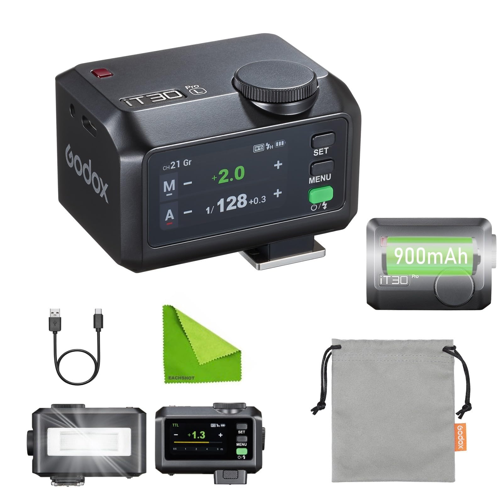Amazon.co.jp: Godox iT30Pro L TTL フラッシュ Leica用、小型ストロボ