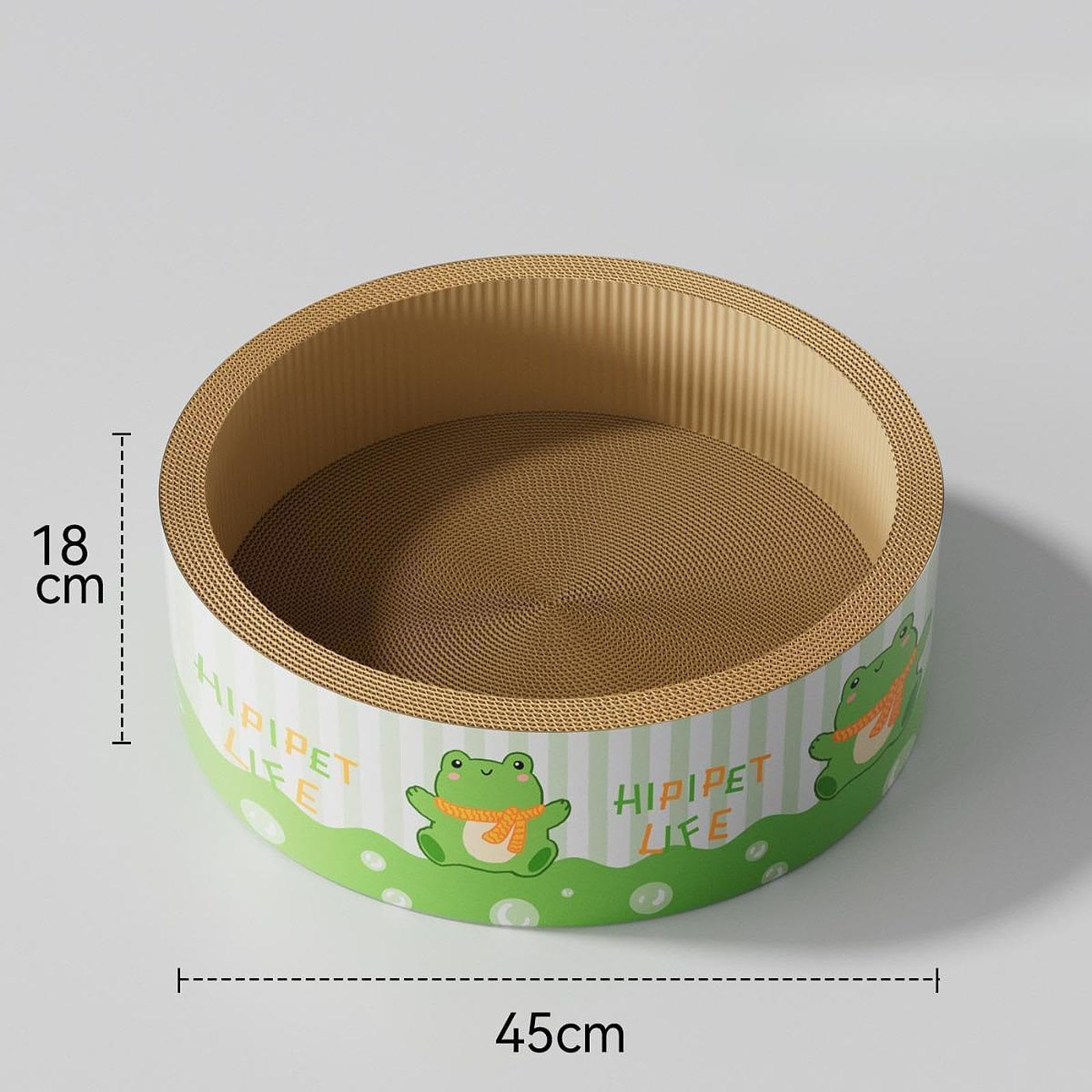 Cama rascadora de Papel Corrugado, Juguete para Gatos en casa, diseño Interactivo.