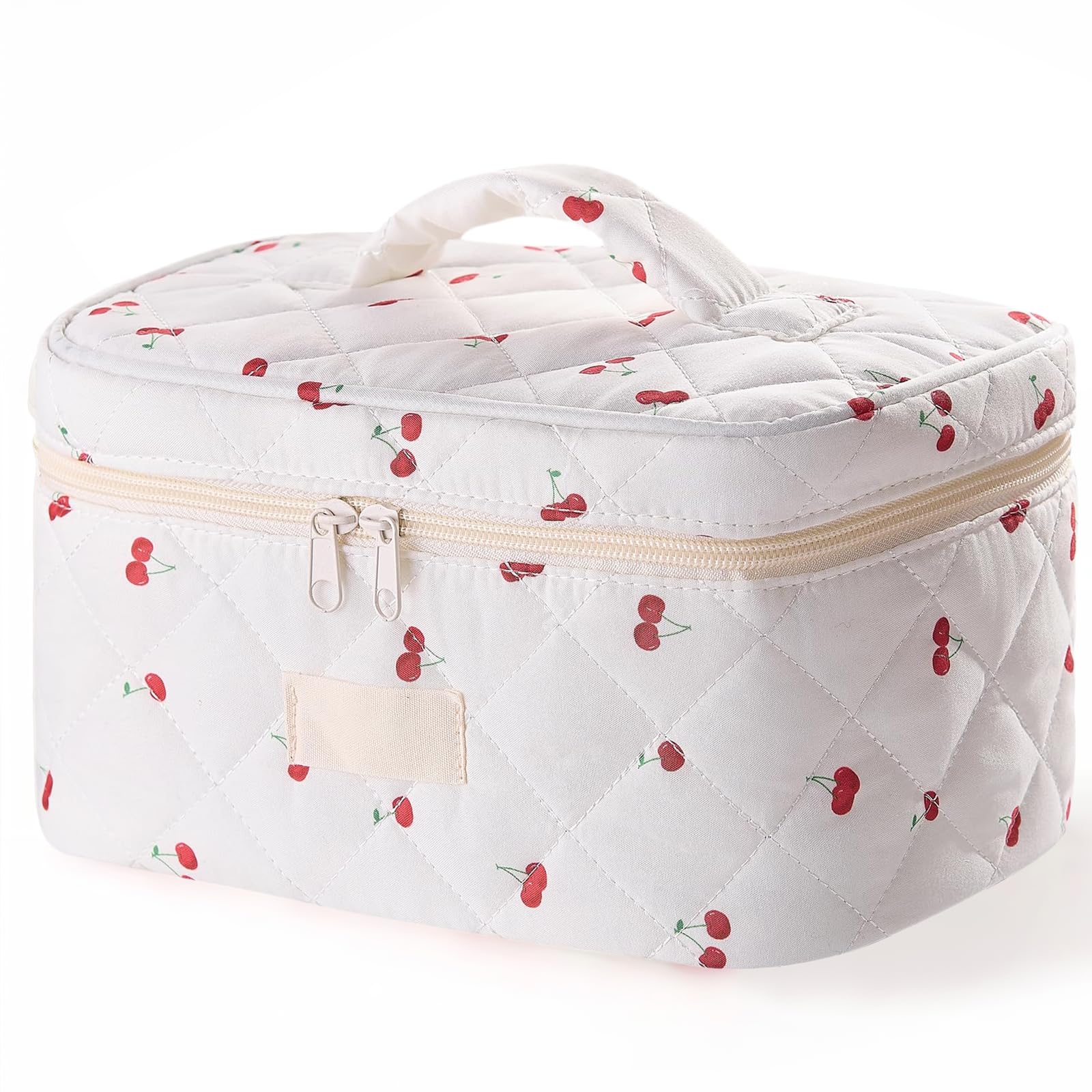 Cute Cherry DesignWith its charming cherry design, this aesthetic makeup bag adds a playful, stylish touch to any look. Perfect for both travel and daily use
