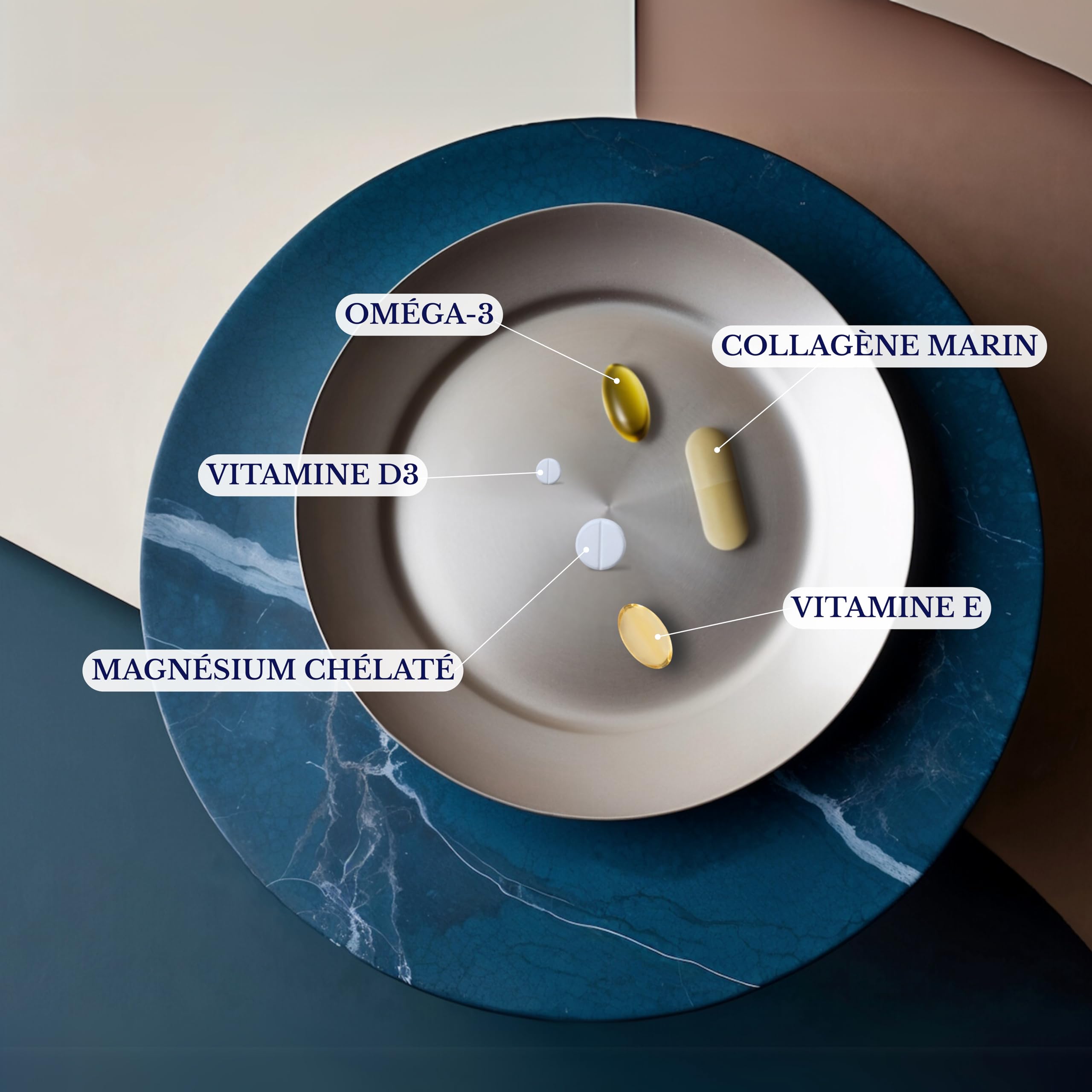 Gestion Articulaire et Osseuse | Collagène Marin Hydrolysé, Acide Hyaluronique, Magnésium, Oméga-3, Vitamines E & D3 – Synergie avancée pour votre Mobilité et Protection à Long Terme