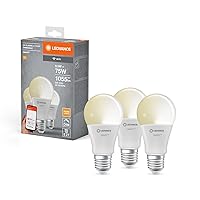 LEDVANCE Lampada LED intelligente con tecnologia WiFi, E27-base ottica opaca,Bianco caldo (2700K)