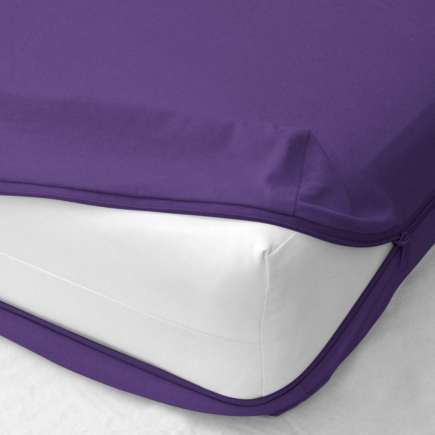 Amazon.com: 1 Pcs Zipper Fitted Sheet Soft Microfiber with 8