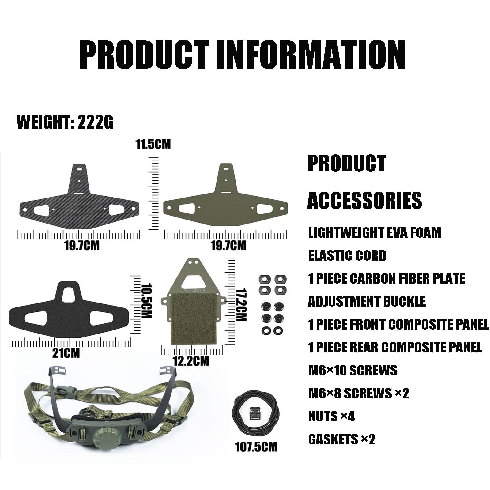 Uchwyt NVG Do Kamery Sportowej Montowany Na Kasku, Regulowany System Mocowania Czaszki, Skull Crusher Bez Podstawy Uchwytu NVG