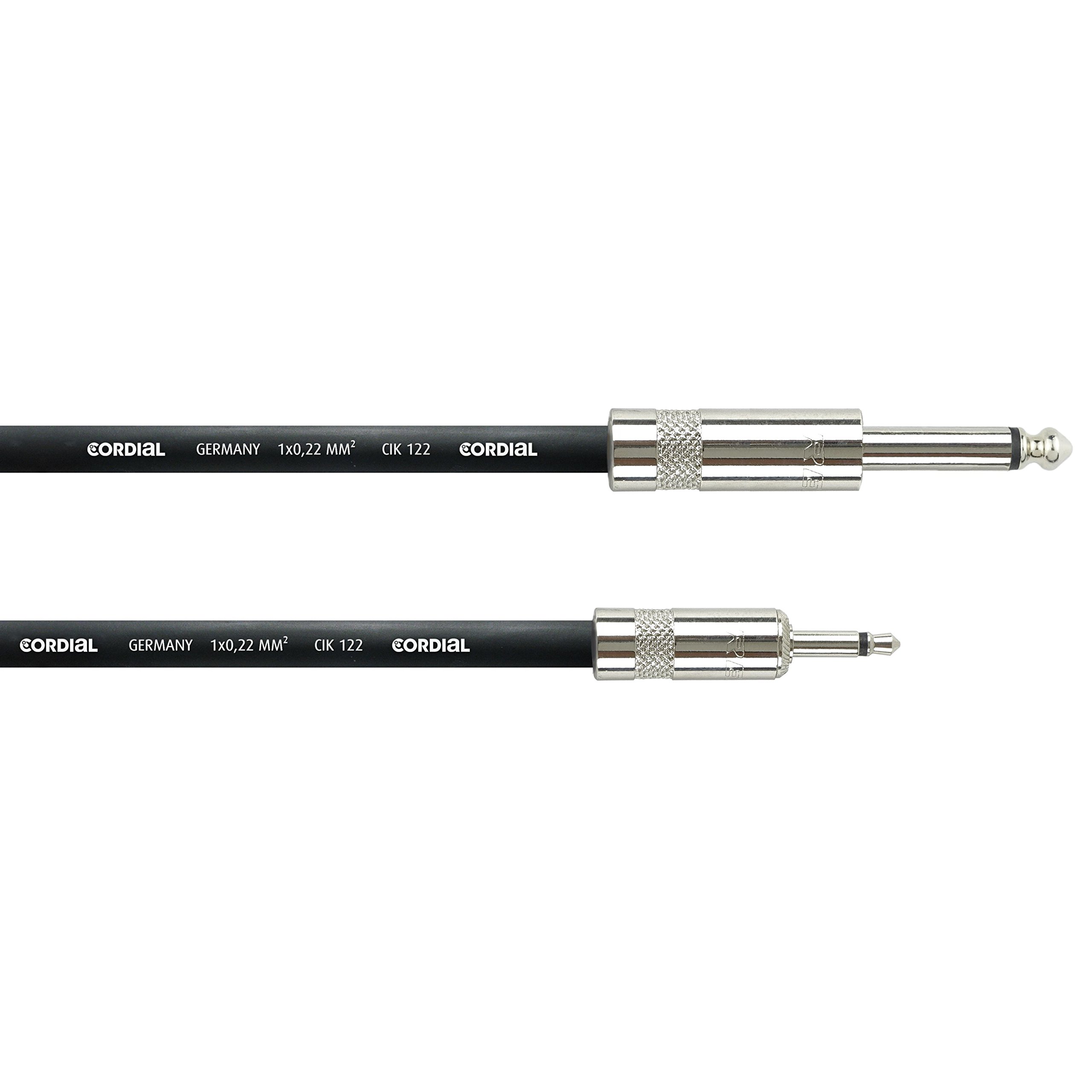 CORDIAL Patchkabel 2 m – modularer Jack / Mono Mini-Jack