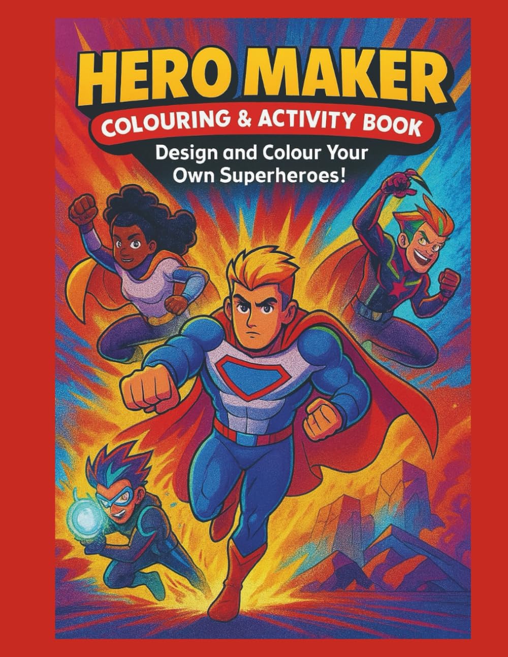 Hero Maker: Colouring & Activity Book: Design & Colour Your Own Superheroes!