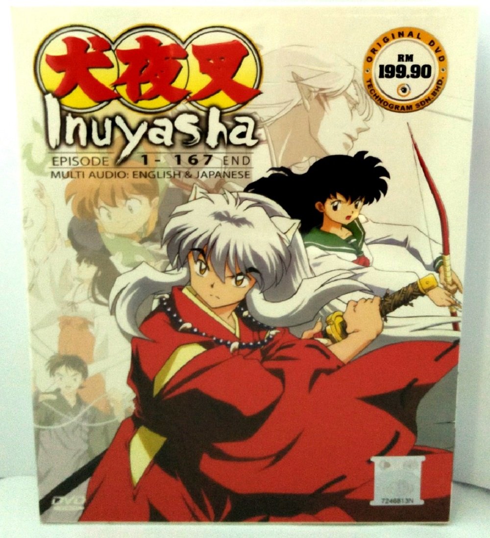 INUYASHA (ENGLISH AUDIO) - COMPLETE ANIME TV SERIES DVD BOX SET (1-167 EPISODES)