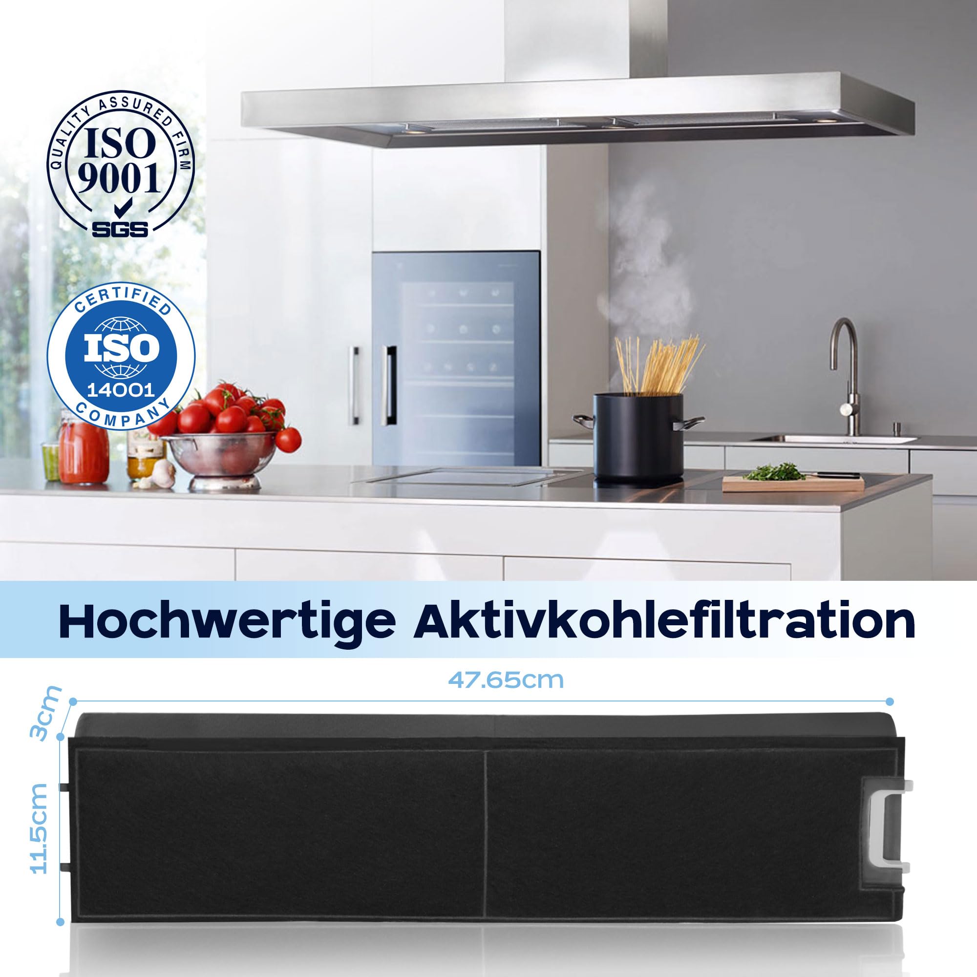 2 filtry z węglem aktywnym, okap kuchenny do Miele DKF13-1 DKF13 i 6485741 do okapu kuchennego Miele zamiennik DA3366 DA3460 DA3466 DA3490 DA3496 DA3XXX