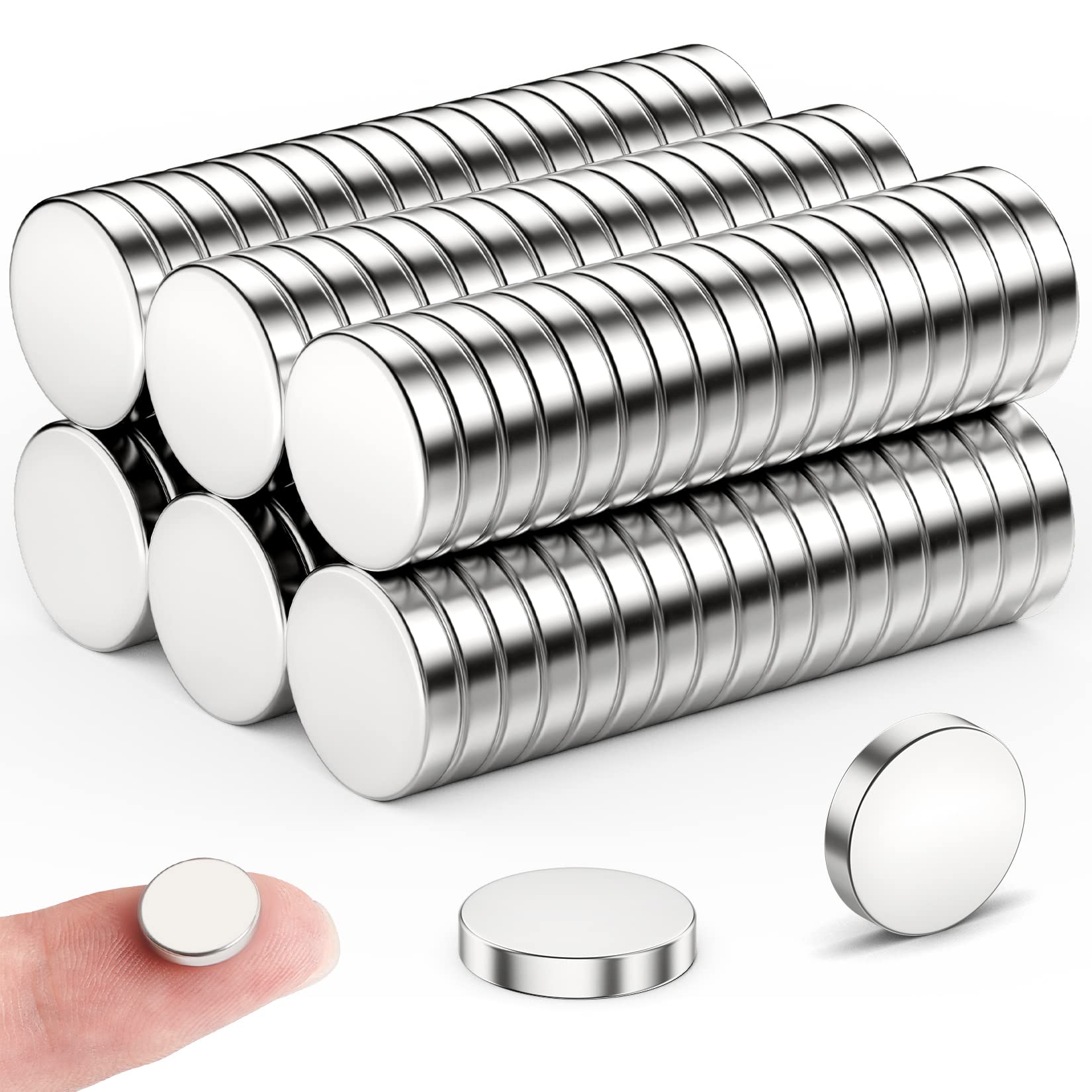 Neodym Magnete Extra Stark für Magnettafel, Whiteboard, Kühlschrank - Kleine Starke Magnete für Handwerk, Zuhause, Büro, Foto
