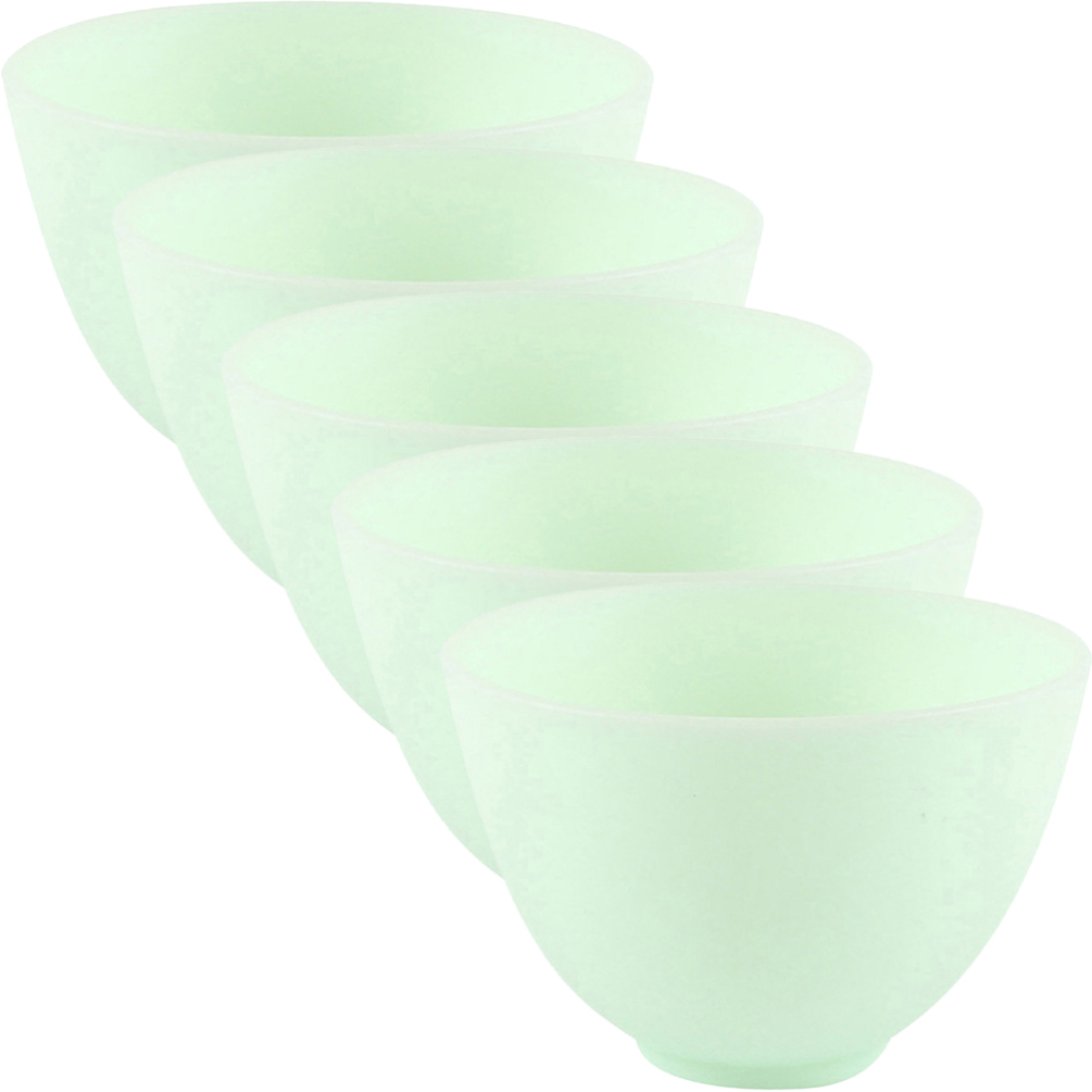 Set de 5 tazones de silicona para mascarillas faciales miniatura 7