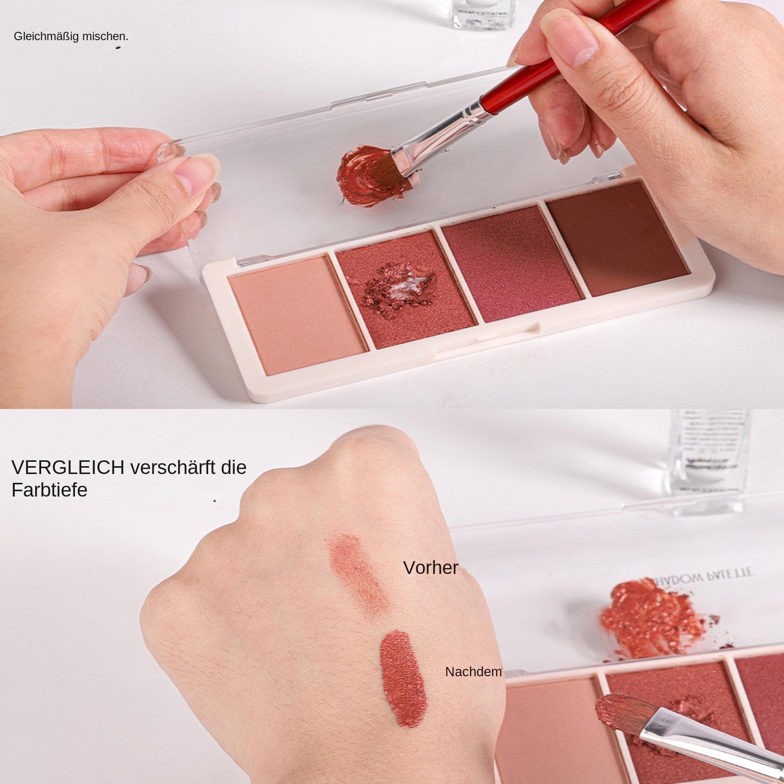 5-pak płynu do mieszania i rozcieńczalnika (5 x 9 ml) – ratuje zaschnięty eyeliner i tusz do rzęs – wodoodporny i długotrwały – uniwersalny mikser do makijażu do cieni do powiek, szminek i lakieru do
