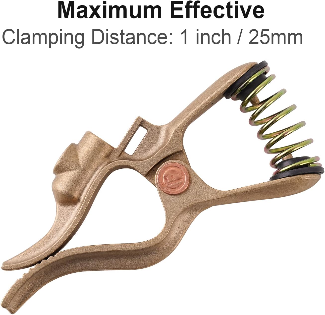 T-style Welding Ground Clamp 300-Amp Brass Welding Ground Earth Clamp For Welding Applications - TIG/MIG/MMA Tig Welder