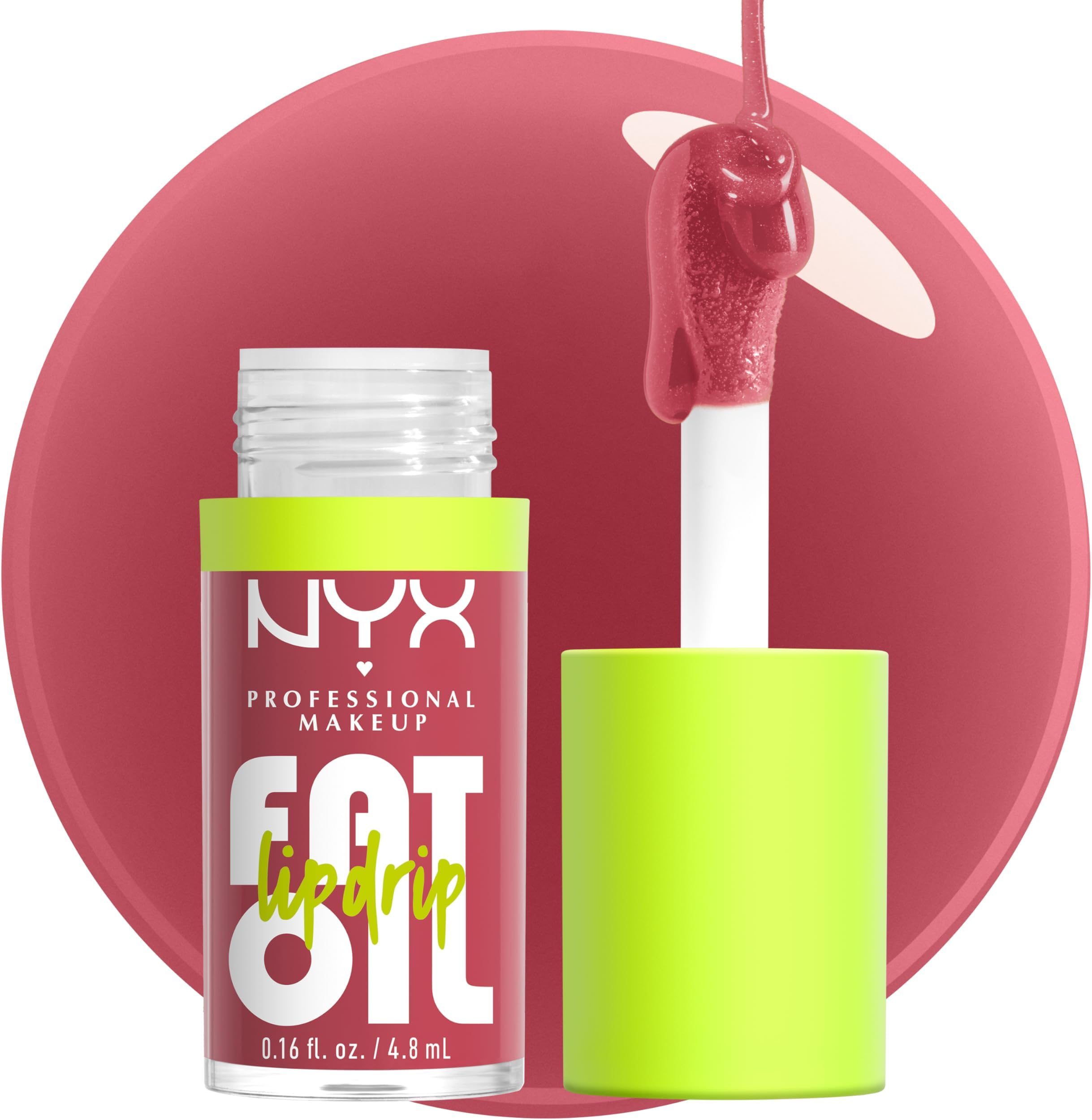 Fat Oil Lip Drip, Moisturizing, Shiny and Vegan Tinted Lip Gloss - Chillin Like a Villain (Pale Dusty Rose)