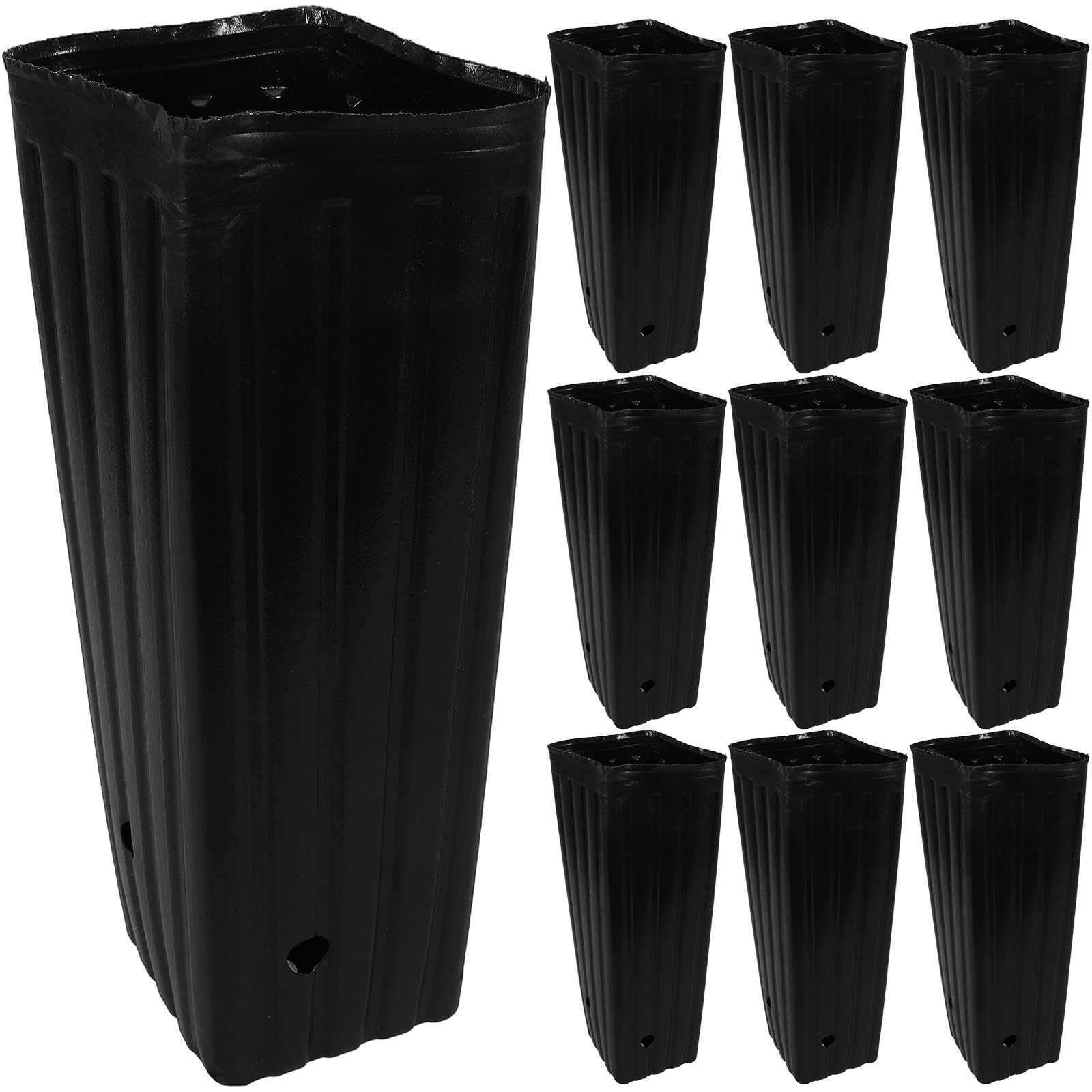 Paquet de culture solide plastique noir pour plantes lot de 30 de jardinage