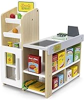 Vista 7 de Playtime by Eimmie Set de muebles para muñeca de 18 pulgadas Tienda de comestibles - Juego de madera con 25+ accesorios, Compatible con muñecas