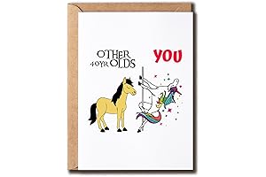 Other 40Yr Olds Me Unicorn - Hilarious 40th Birthday Card