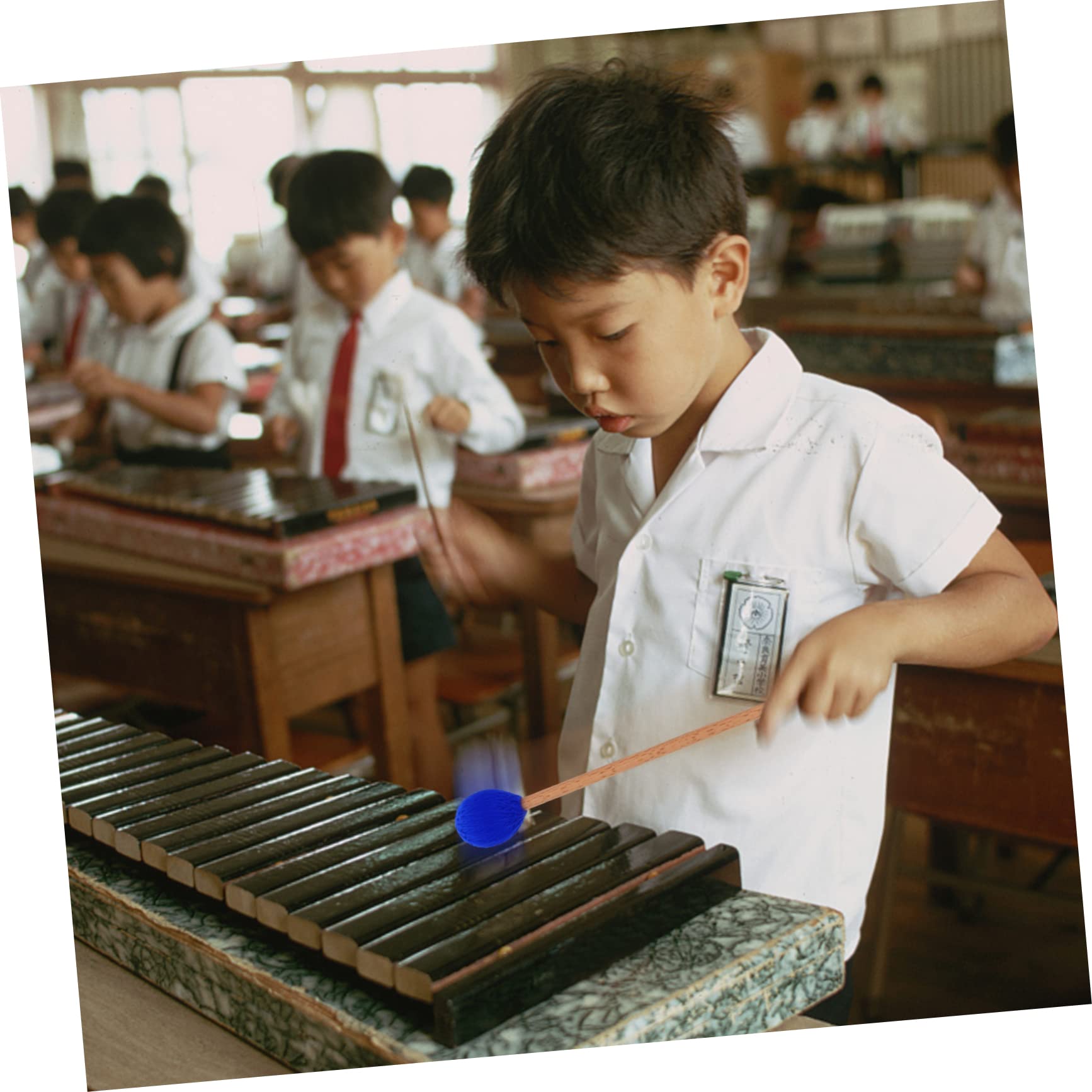 TOYANDONA 3paia Bacchette Per Marimba Acero Con Teste Filato Strumento Percussione Per Musicisti e Studenti Per Xilofono e Strumenti Percussione Design Ergonomico e Resistente