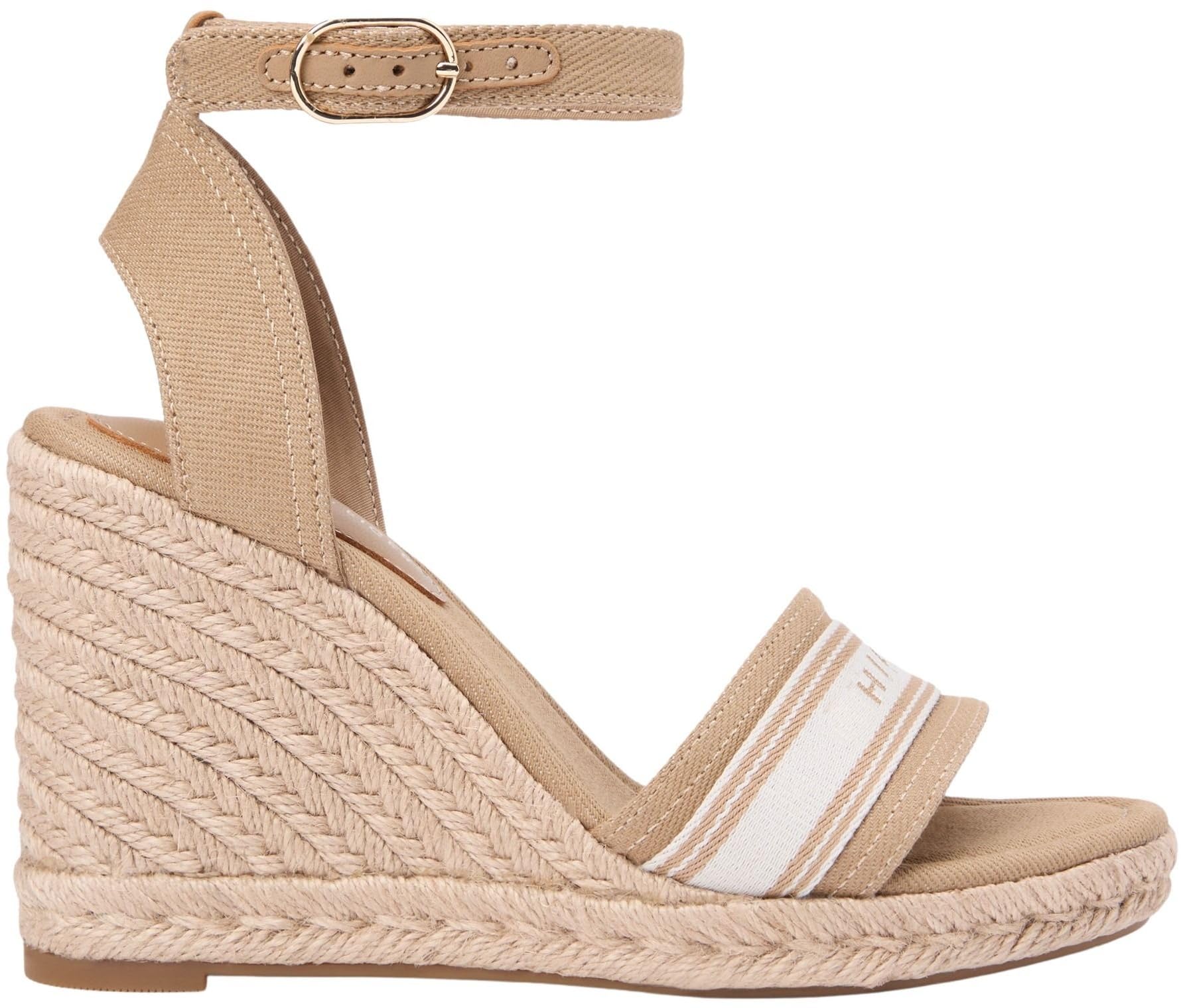 Tommy Hilfiger High Wedge Espad Webbing Fw0fw09342, Alpargatas de cuña Mujer