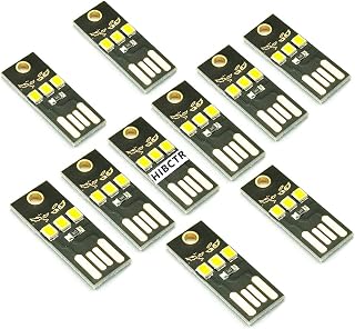10-Pack Super Mini USB Light Ultra Slim 0.2W LED for Laptop/Keyboard/Camping, 2835 Chip Portable USB Lamp with No Radiation