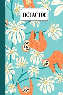 Tic Tac Toe: Games Fun Activities for Kids With Sloth Cover Design | 100 Pages, Size 6" x 9" by Dagmar Naumann