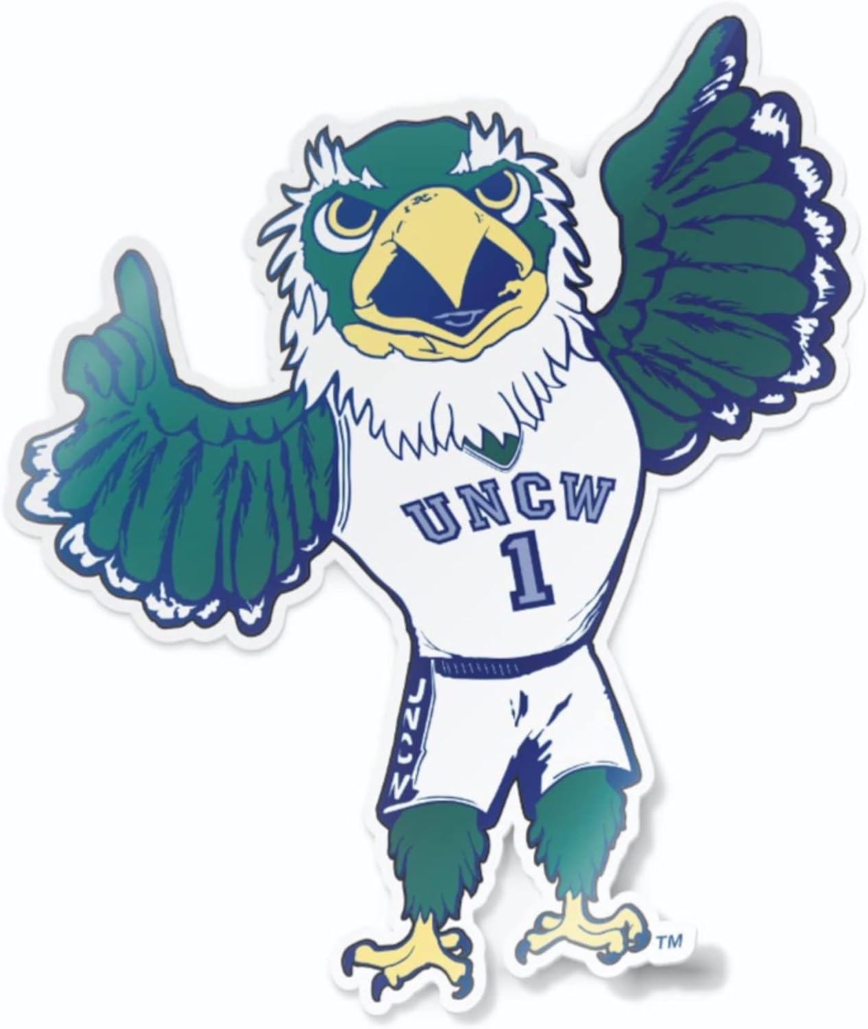 UNCW North Carolina Wilmington Seahawks Sammy C Hawk Mascot