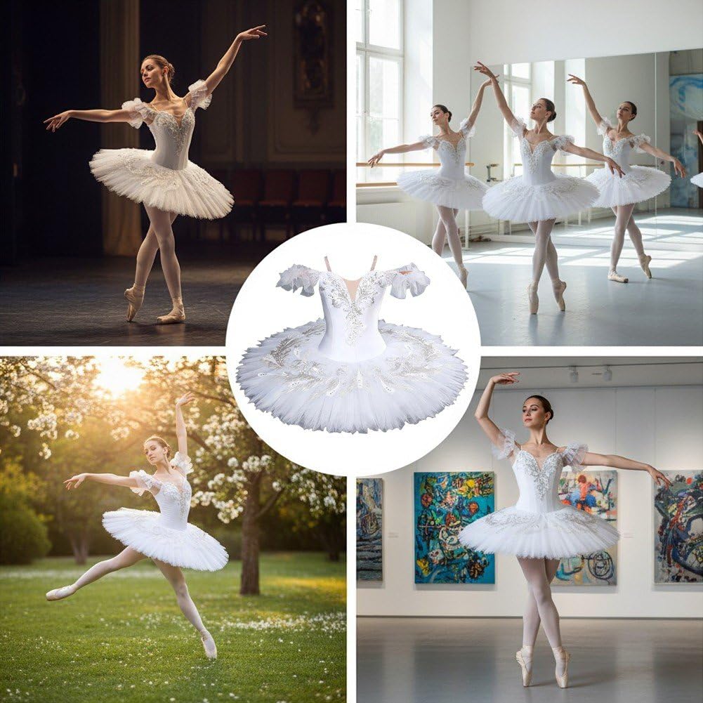 Schwanensee-ballettkleid, Ballettanzug, Professionelle Ballettbekleidung Für Auftritte, Kostüm Für Gesellschaftstänzer
