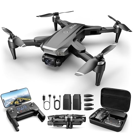 GPS Drone with Camera for Adults 4K with Brushless Motors, Auto Return Home, Long Flight Time and Distance,5G WIFI Transmission, Smart FPV Drone RC Quadcopter for Beginners Kids (Under 250G)