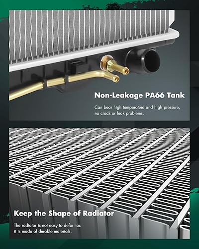 Miniatura 6 de SCITOO 2195 Radiador de repuesto para 1998-2002 para pasaporte 1998-2000 para Isuzu para Amigo 1998-2004 para Isuzu para Rodeo 2001-2003 para Isuzu