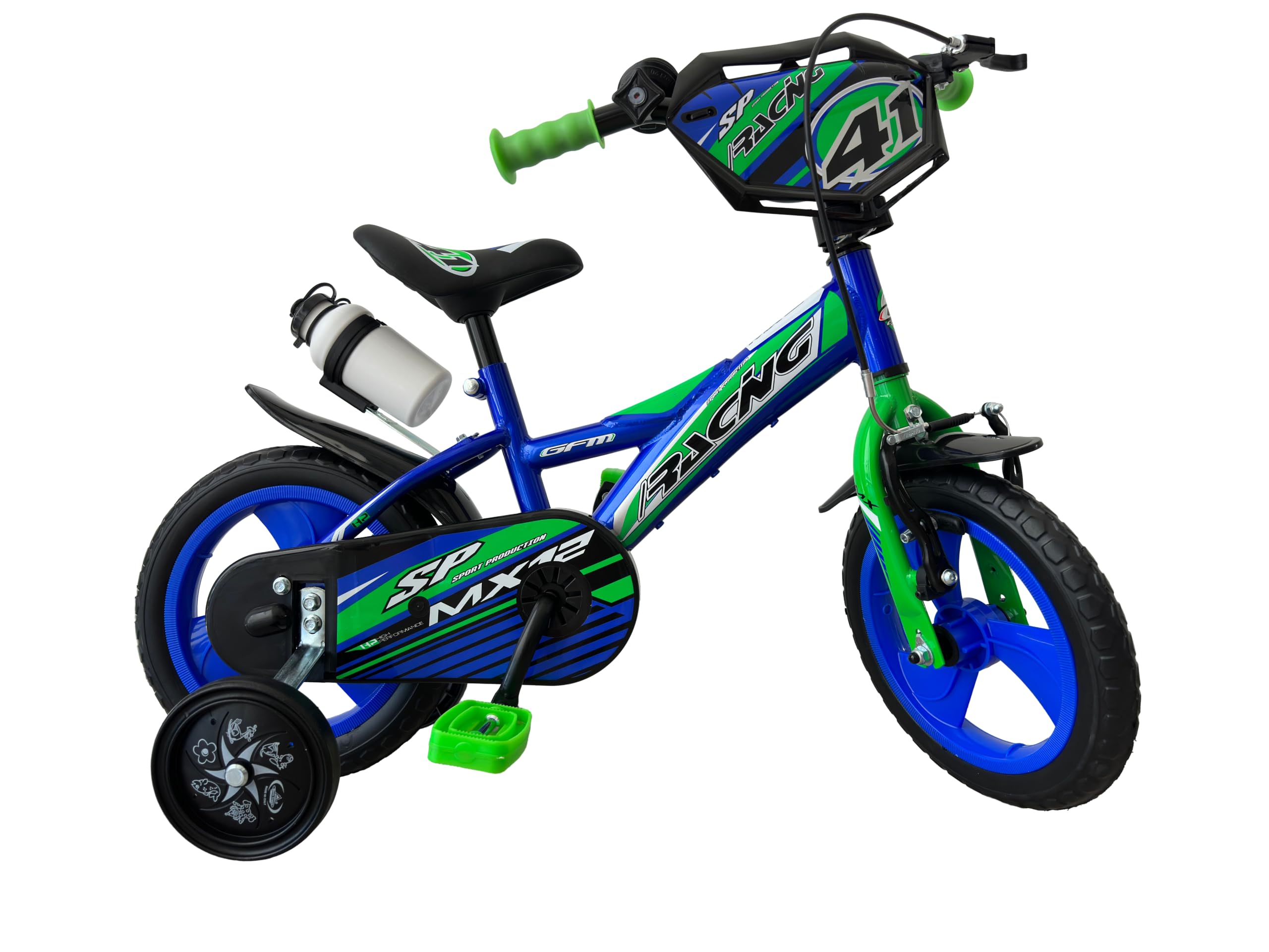 Bici Racing Bicicletta Bambino 12 Pollici Blu