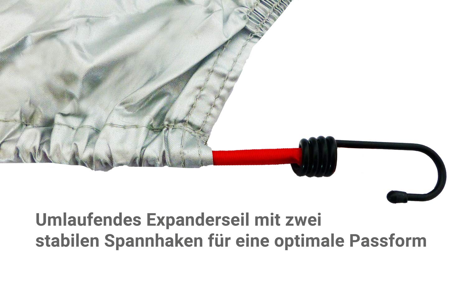 HP Autozubehör 18158 pokrowiec na rower z torbą ostrzegawczą, srebrny