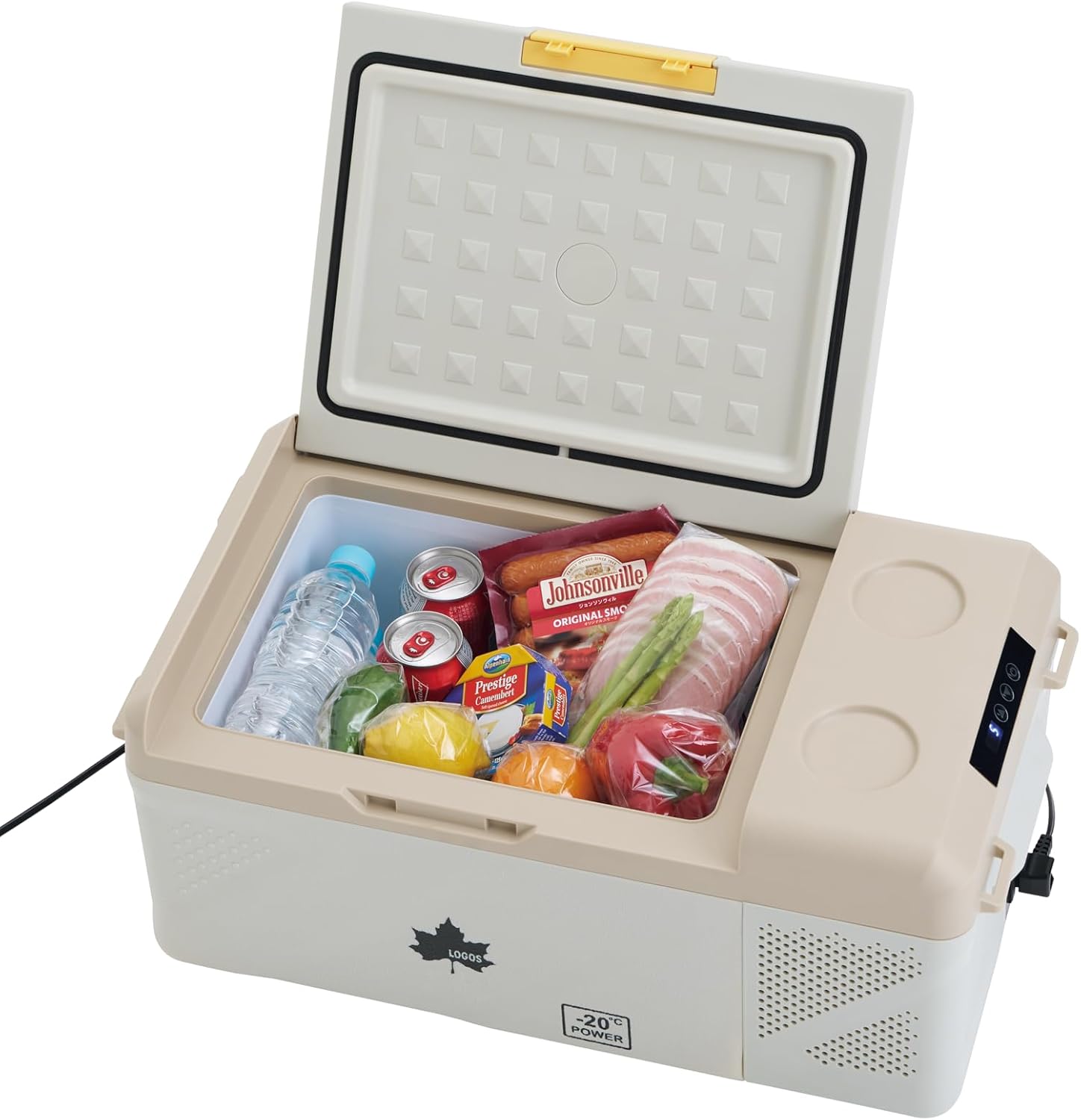 LOGOS(ロゴス）野電 エレキャン ポータブル 冷凍冷蔵庫 保温保冷 アウトドア 車載用 キャンプ 車中泊