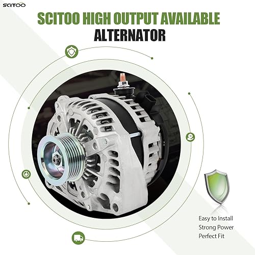 Miniatura 2 de SCITOO Alternador de alto rendimiento 220Amp 4.8L6.0L 14020 Reemplazo nuevo para Chevy para Express 2500 3500 4500 2016-2017, para GMC para Savana