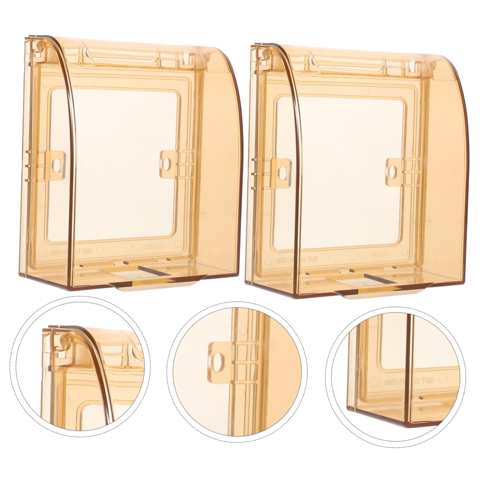 10piezas Cubierta De Seguridad Para Enchufes Babyproof Protector Transparente Para Interruptores Fácil Instalación Para Hogar Niño Niña Protección Eléctrica Duradera