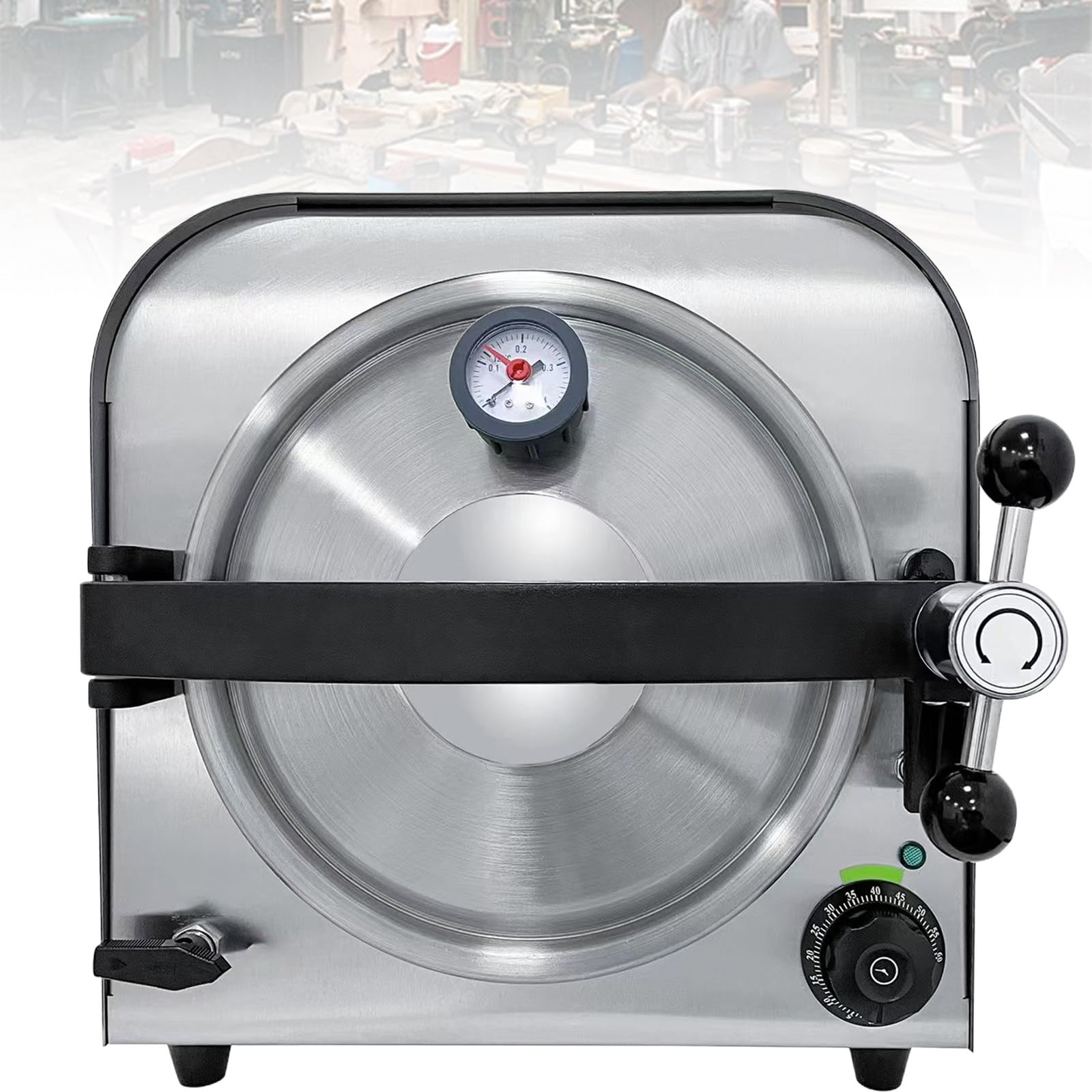 New Dental Steam Autoclave Sterilizer, dell'Acciaio Inossidabile di Controllo Digitale, con Display LCD Sterilizzatore A Vapore Ad Alta, per Gli Strumenti Dentali 14L-900W