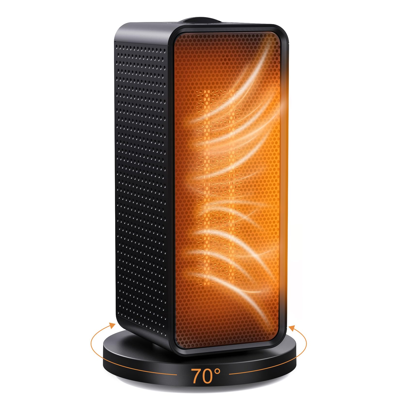 Space Heater 70 Portable Electric Oscillating Heaters for Indoor Use 1200W Upgraded PTC Ceramic Heater Small Heater for