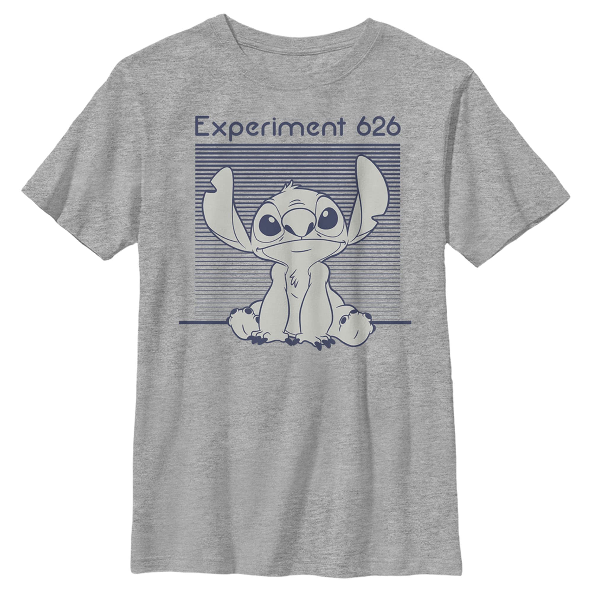 Disney Lilo & Stitch Stitch Experiment 262 Monochromatyczna granatowa chłopięca wrzosowa koszulka Chłopcy Lilo & Stitch - Stitch Experiment 262 Monochromatyczny Granatowy T-shirt