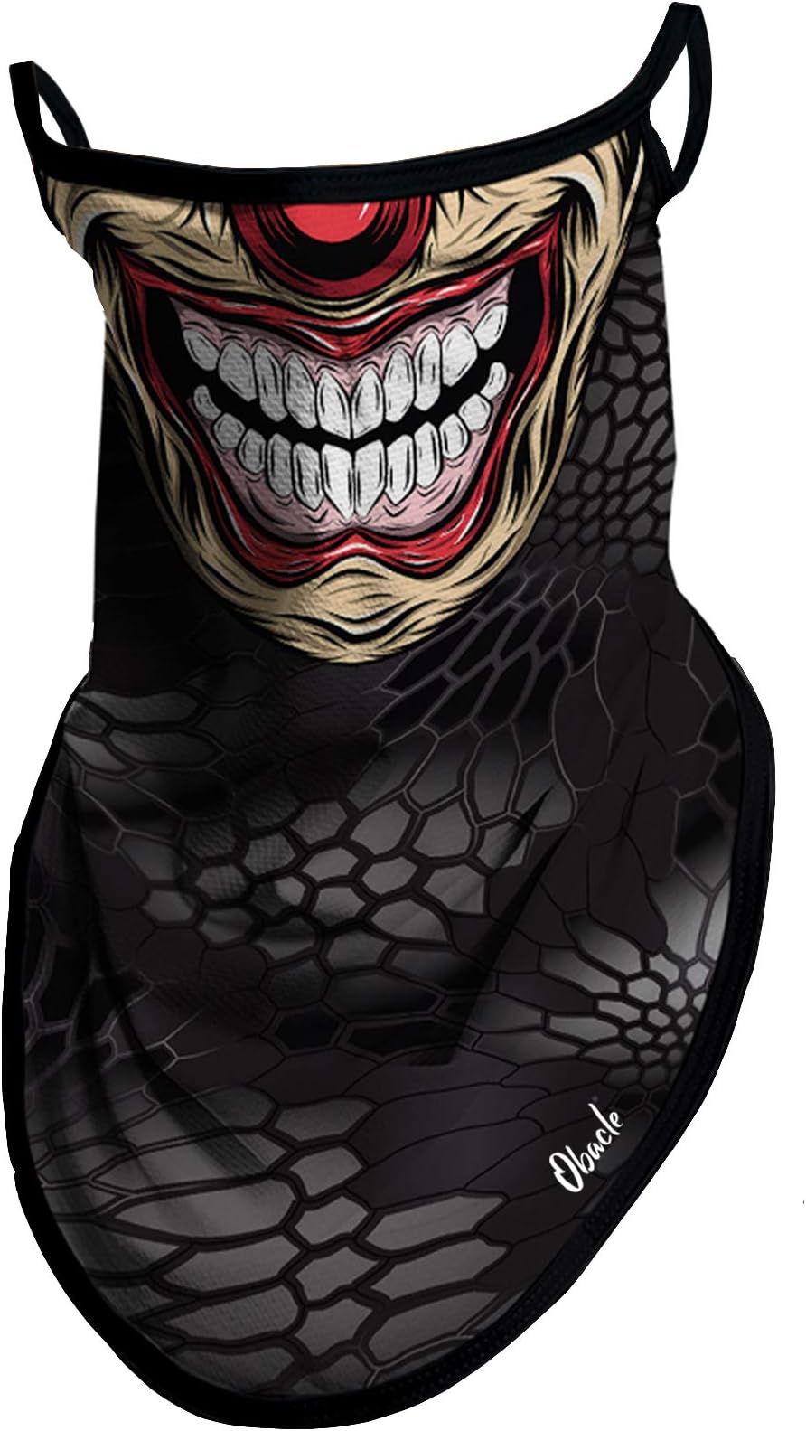 Obacle Neck Gaiter Face Mask with Ear Loops Bandana Face Mask Scarf Face Cover for Men Women