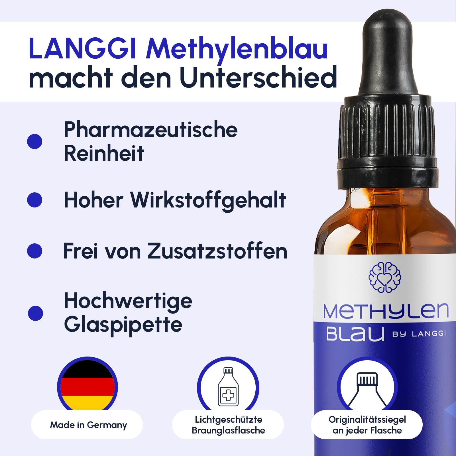 Methylenblau Lösung | 1% | Made in Germany | 100ml
