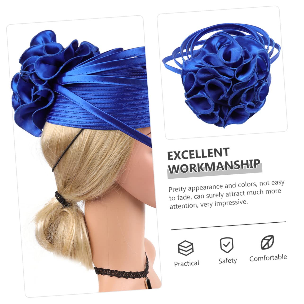 Beavorty 2pezzi Fascinator per Tea Party e Matrimonio Cappello Femminile Elegantper Banchetto Accessorio da Sposa Leggero per Eventi e Performance Teatrali