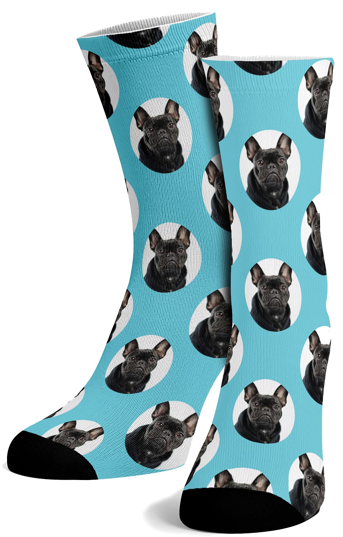 Hippowarehouse Personalised Printed Pet Socks Cute Dog Cat Any Photo Image Here 40cm Fathers Day Gift Mother Day mum dad