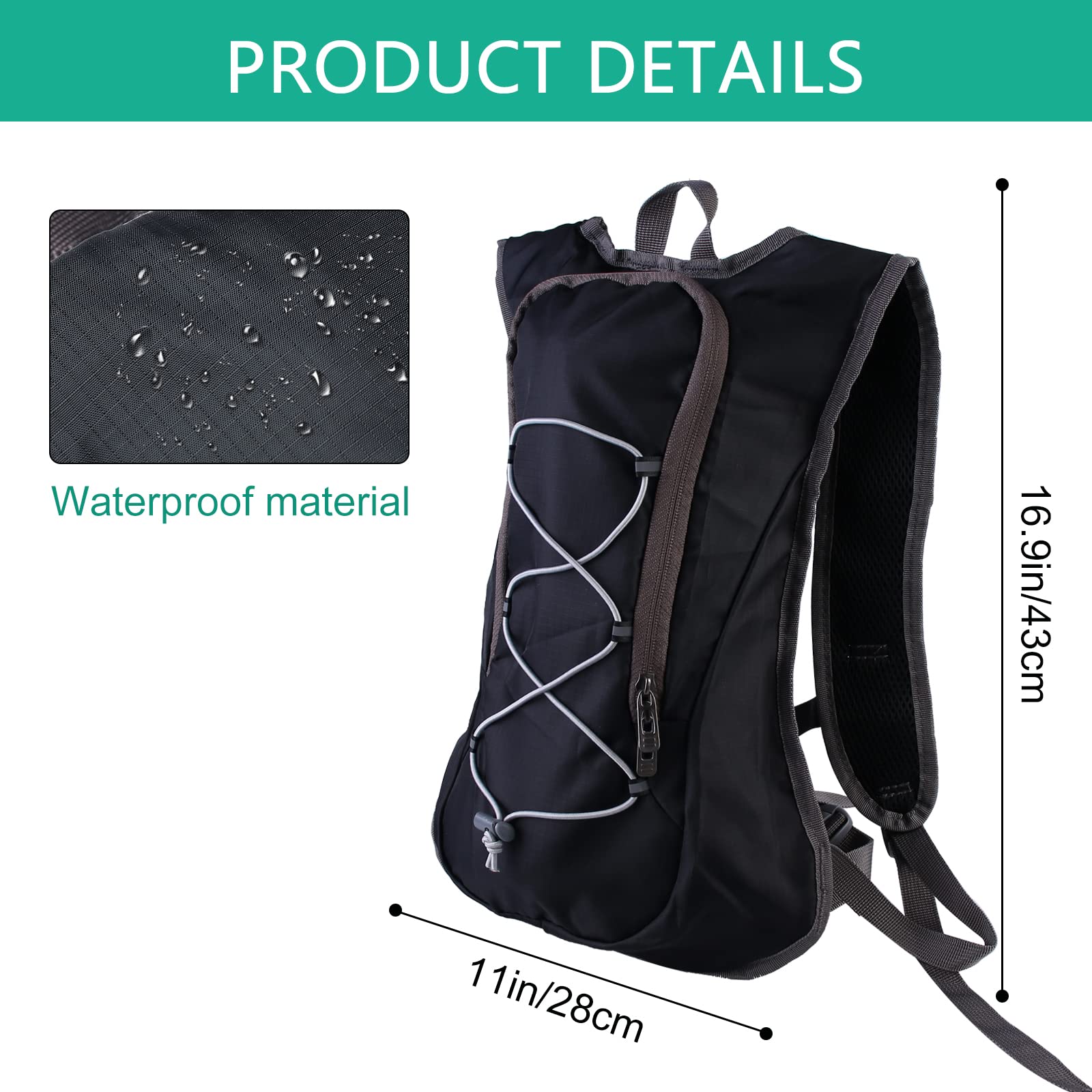 Sac à Dos Count, Sac à Dos D'eau Pour Courir - Jogging Water Vessie