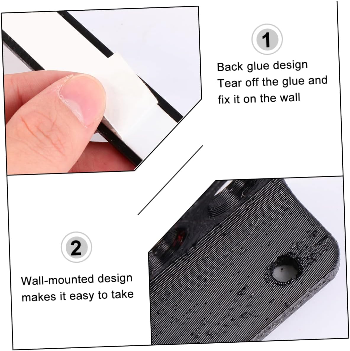 balacoo 3 Pairs Easy to Use Adhesive Arrow Rest Heads Wall Mount Bow Rack Accessories