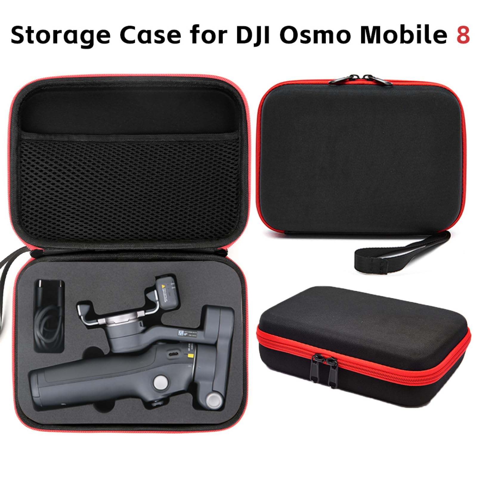 Osmo Mobile 8 etui, przenośna torba do przechowywania akcesoriów do stabilizatora DJI OM 8, Czarny, Etui Osmo Mobile 8