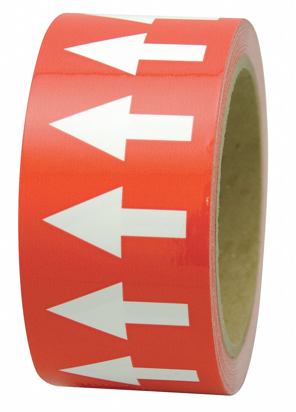 INCOM Manufacturing: Cinta de marcado de flecha de flujo direccional, 2" x 108', rojo/blanco, 1